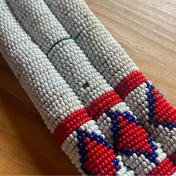 Vintage Zulu Beaded Belt – South African Tribal Waist Belt – Glass Seed Beads